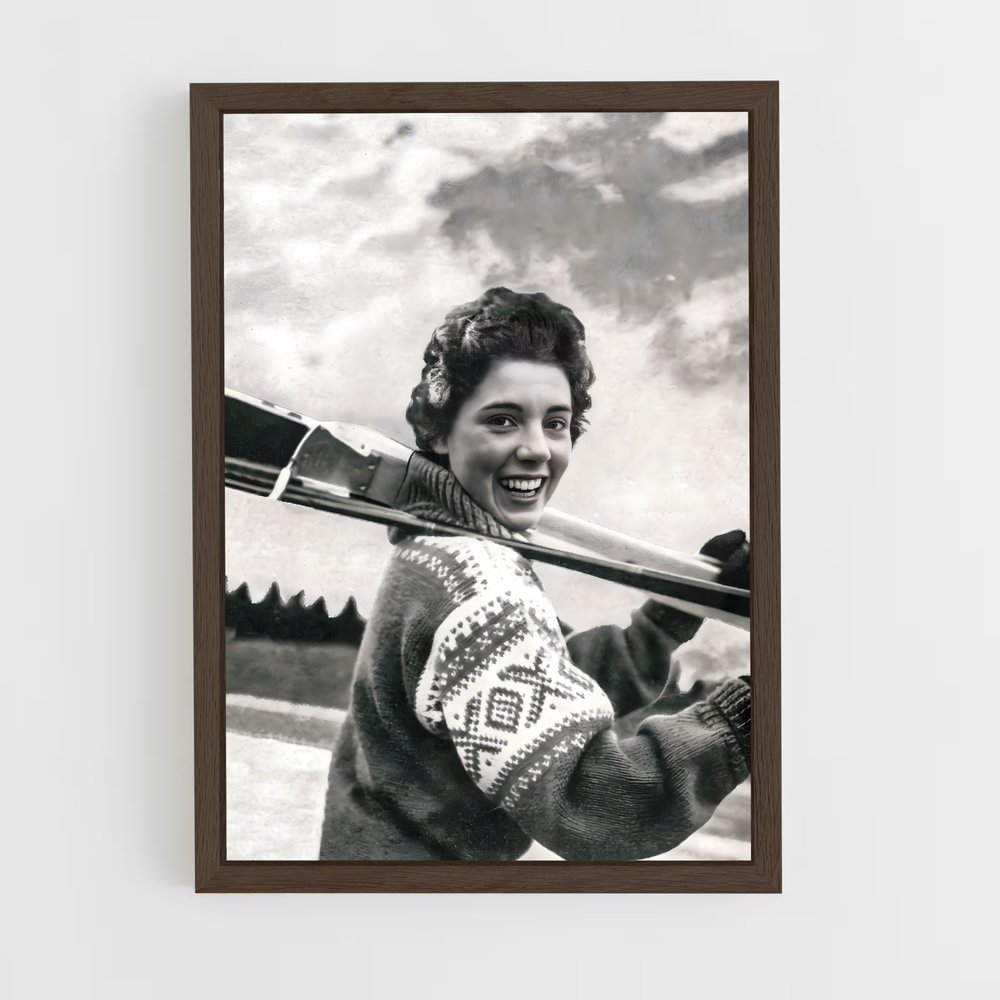 Poster Ski Chic 1956 – affiche Jeux Olympiques (vue 5)